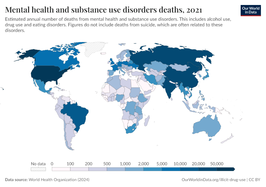 A thumbnail of the "Mental health and substance use disorders deaths" chart