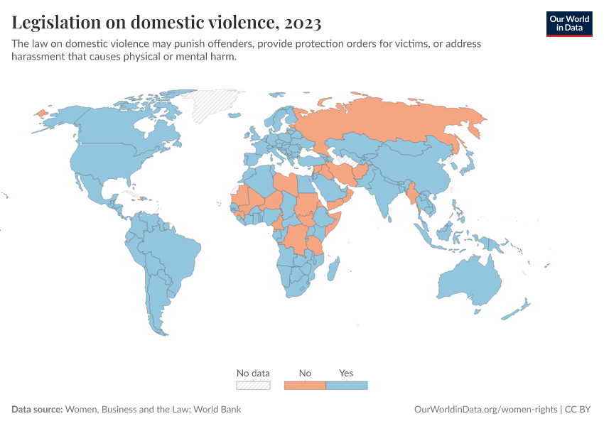 A thumbnail of the "Legislation on domestic violence" chart