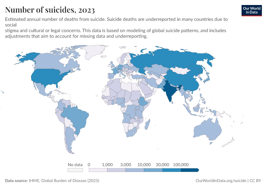 A thumbnail of the "Number of suicides" chart