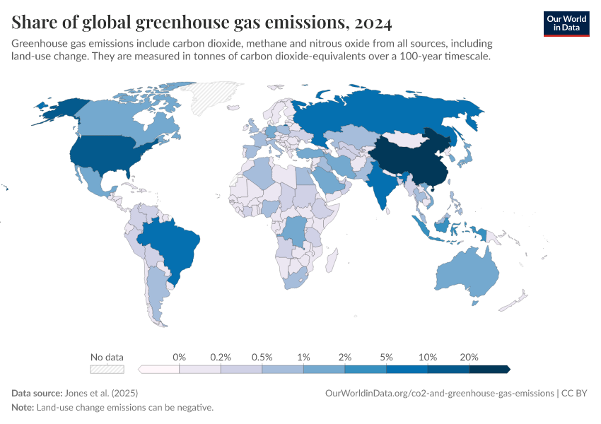 A thumbnail of the "Share of global greenhouse gas emissions" chart