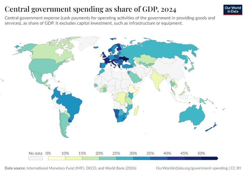 A thumbnail of the "Central government spending as share of GDP" chart